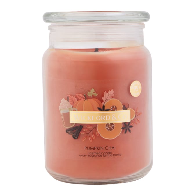 Wickford & Co 18oz Scented Candle – 95hr Burn Time – Long-Lasting Home Fragrance