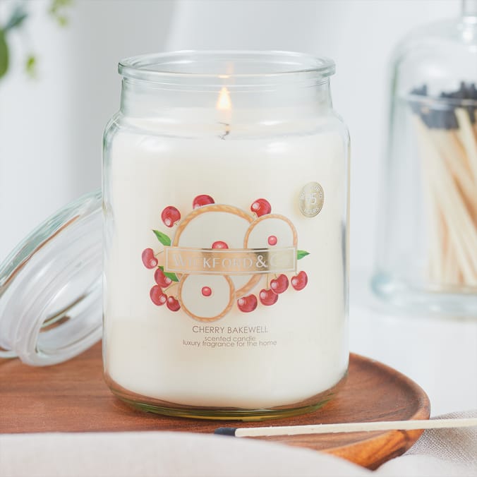 Wickford & Co 18oz Scented Candle – 95hr Burn Time – Long-Lasting Home Fragrance