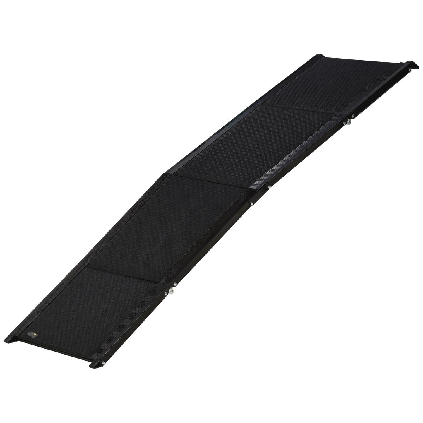 Photo of PawHut Folding Dog Ramp for Car, Portable Pet Ramp, with Non-Slip Surface, Aluminium Alloy Frame, for XL Dogs in Dogs colour on a white background