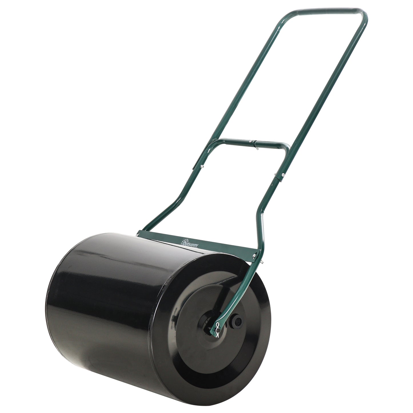 Photo of Outsunny φ50cm Steel Garden Lawn Roller Push Pull w/ Fillable Cylinder Water Sand Plug Lawn Flatten Seed Sow Rolling Drum w/ Handle in Handle colour on a white background