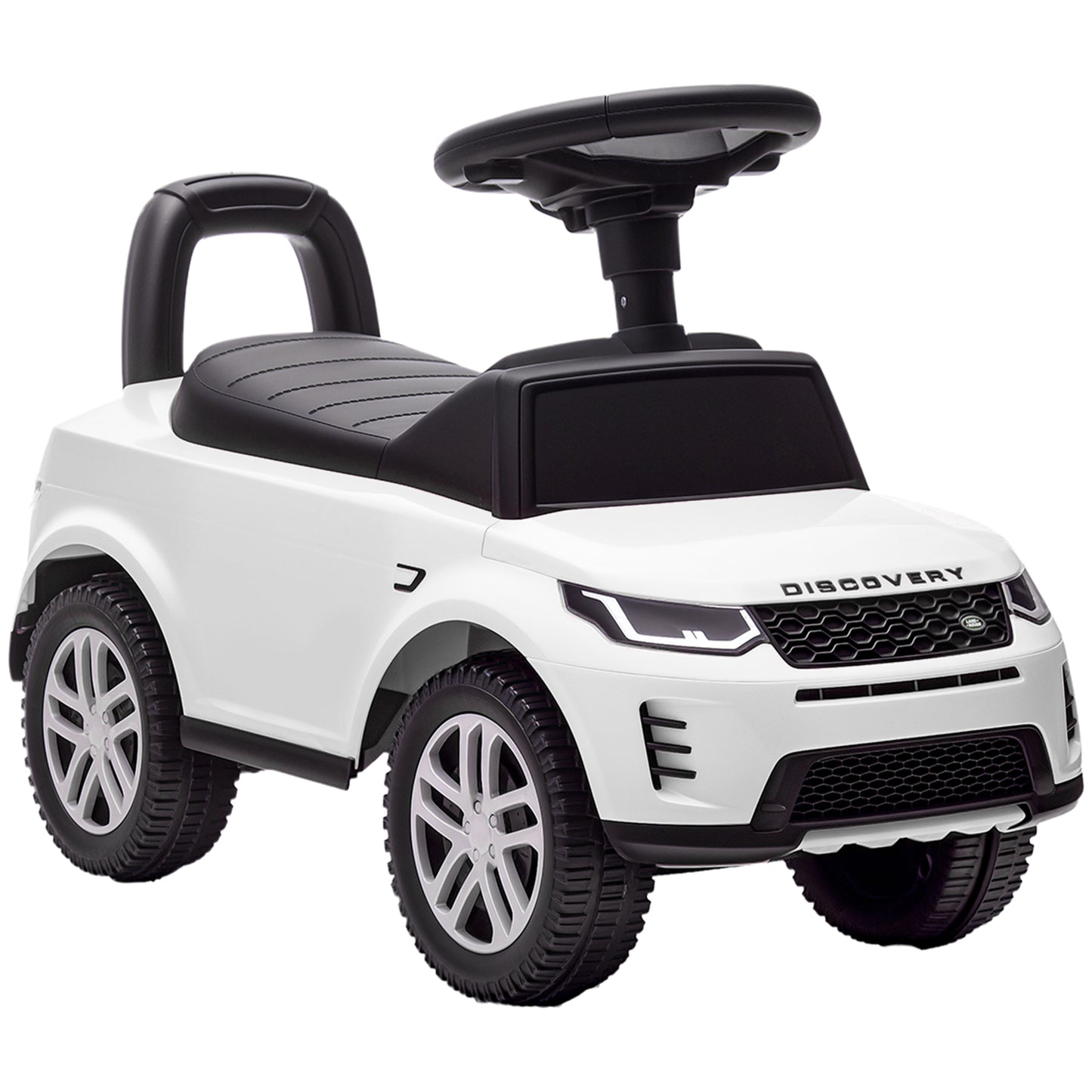 Photo of AIYAPLAY Land Rover Licensed Toddler Ride on Car with Horn, Engine Sounds, Under-Seat Storage, for 18-36 Months, White in White colour on a white background