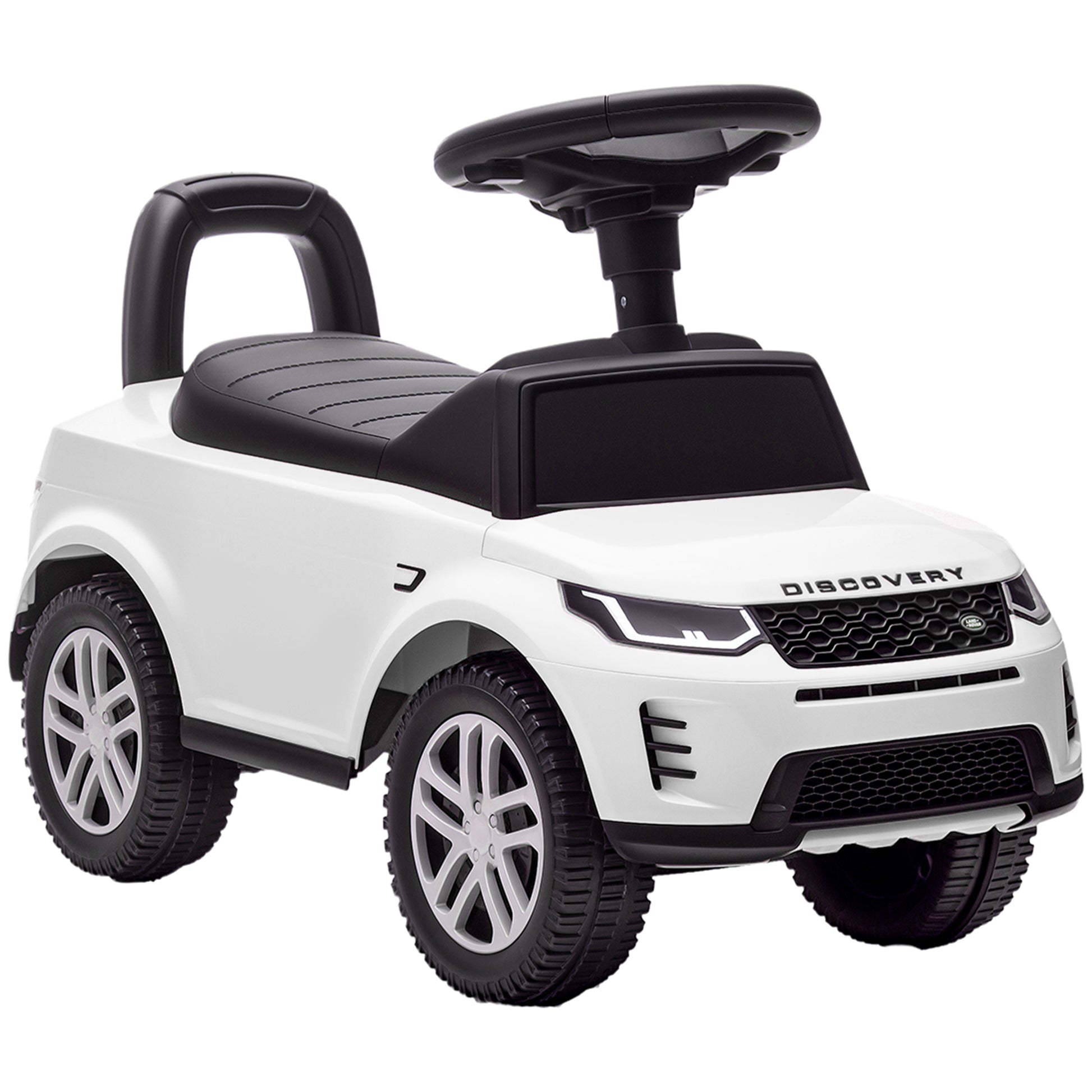 Photo of AIYAPLAY Land Rover Licensed Toddler Ride on Car with Horn, Engine Sounds, Under-Seat Storage, for 18-36 Months, White in White colour on a white background