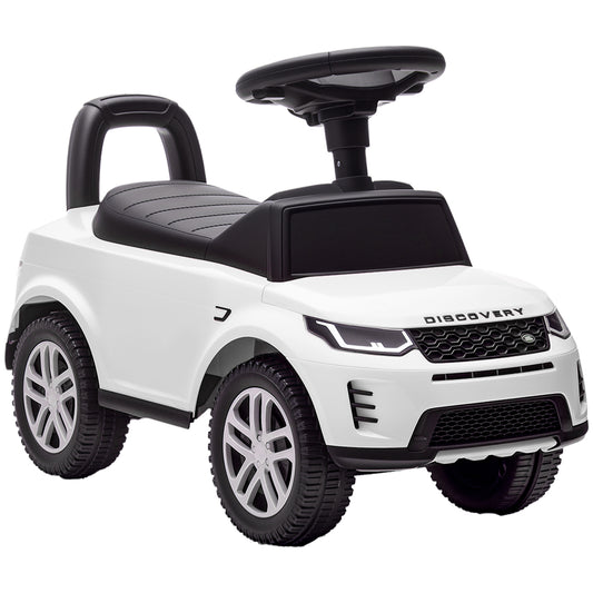 Photo of AIYAPLAY Land Rover Licensed Toddler Ride on Car with Horn, Engine Sounds, Under-Seat Storage, for 18-36 Months, White in White colour on a white background