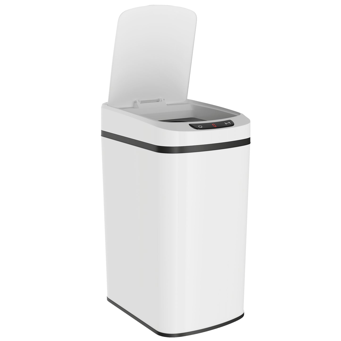 Photo of HOMCOM 12L Sensor Bin, Automatic Touchless Motion Sensor Kitchen Bin with Fingerprint Resistant Stainless Steel, White in White colour on a white background