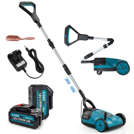 Photo of Outsunny 18V Cordless Lawnmower with 2 x 4Ah Batteries & Charger, Battery Lawn Mower with 21cm Cutting Width, 3 Cutting Heights in Heights colour on a white background