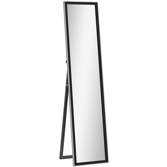 Photo of HOMCOM Glitter Frame Full-Length Mirror - Black in Black colour on a white background