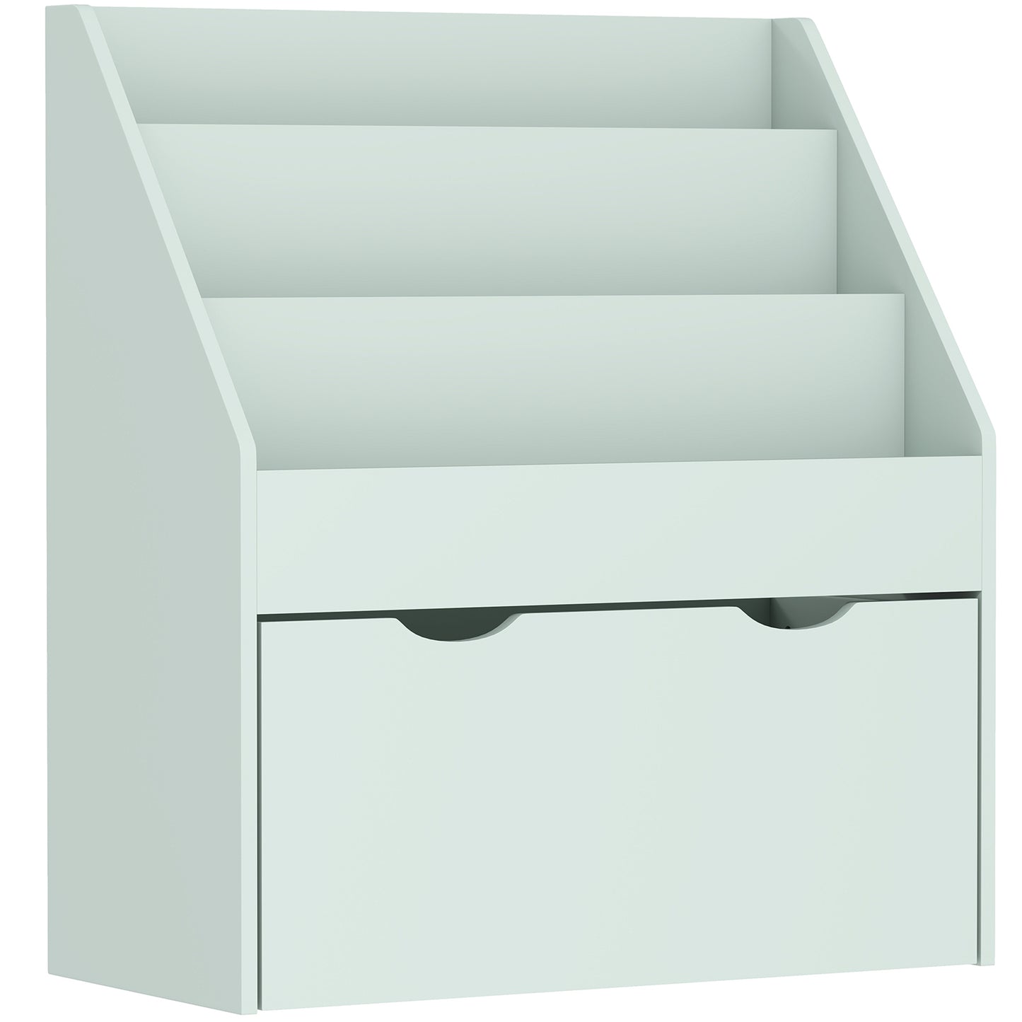 Photo of AIYAPLAY Bookcase for Kids with Shelves, Drawer, Bookcase for Bedroom, Playroom, Green in Green colour on a white background