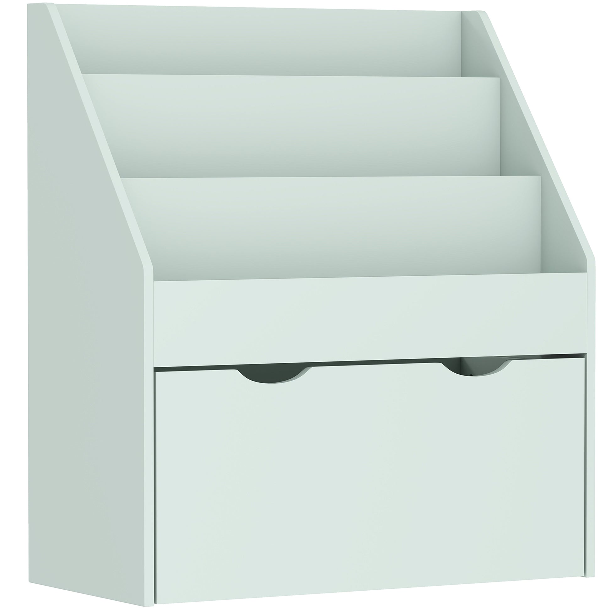 Photo of AIYAPLAY Bookcase for Kids with Shelves, Drawer, Bookcase for Bedroom, Playroom, Green in Green colour on a white background
