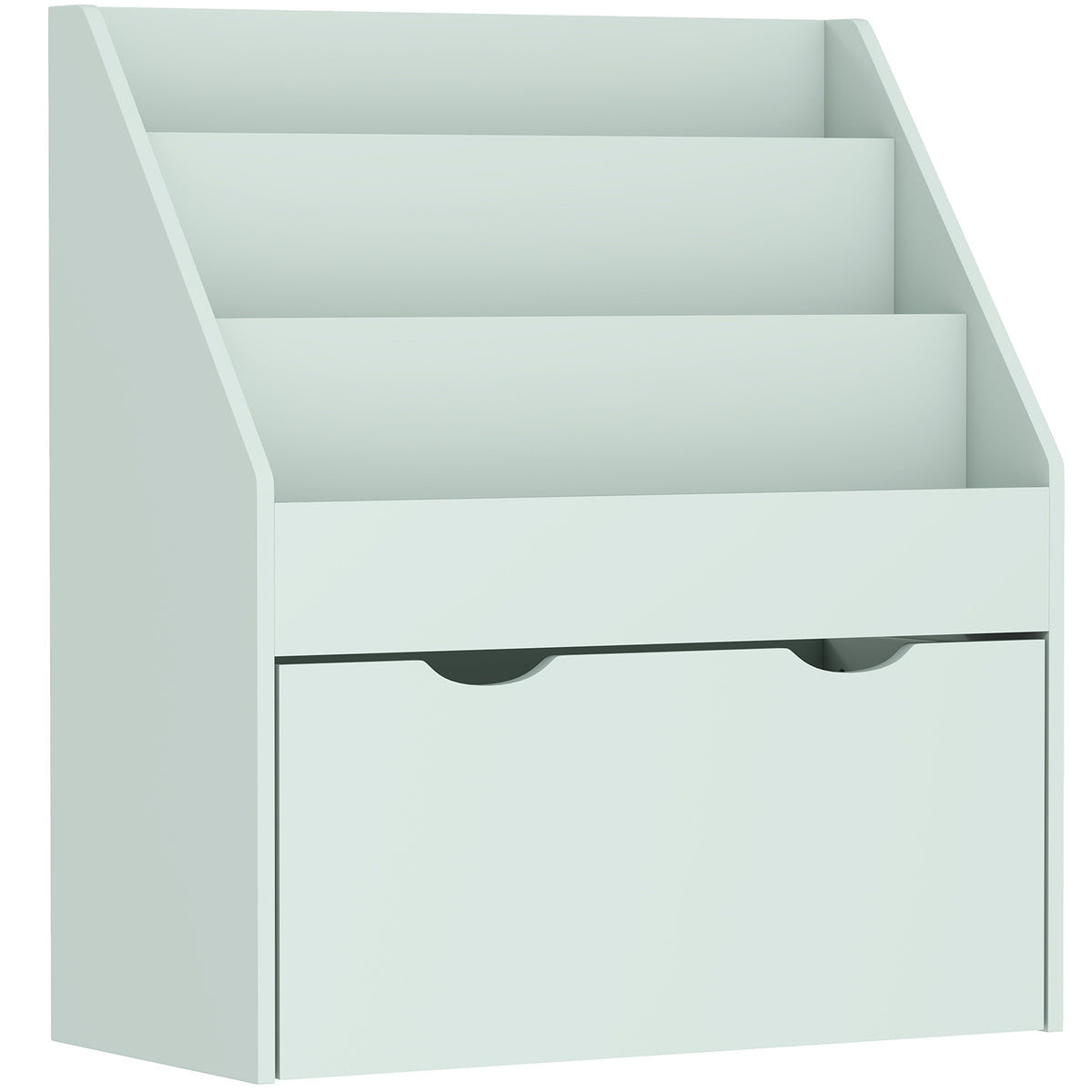 Photo of AIYAPLAY Bookcase for Kids with Shelves, Drawer, Bookcase for Bedroom, Playroom, Green in Green colour on a white background