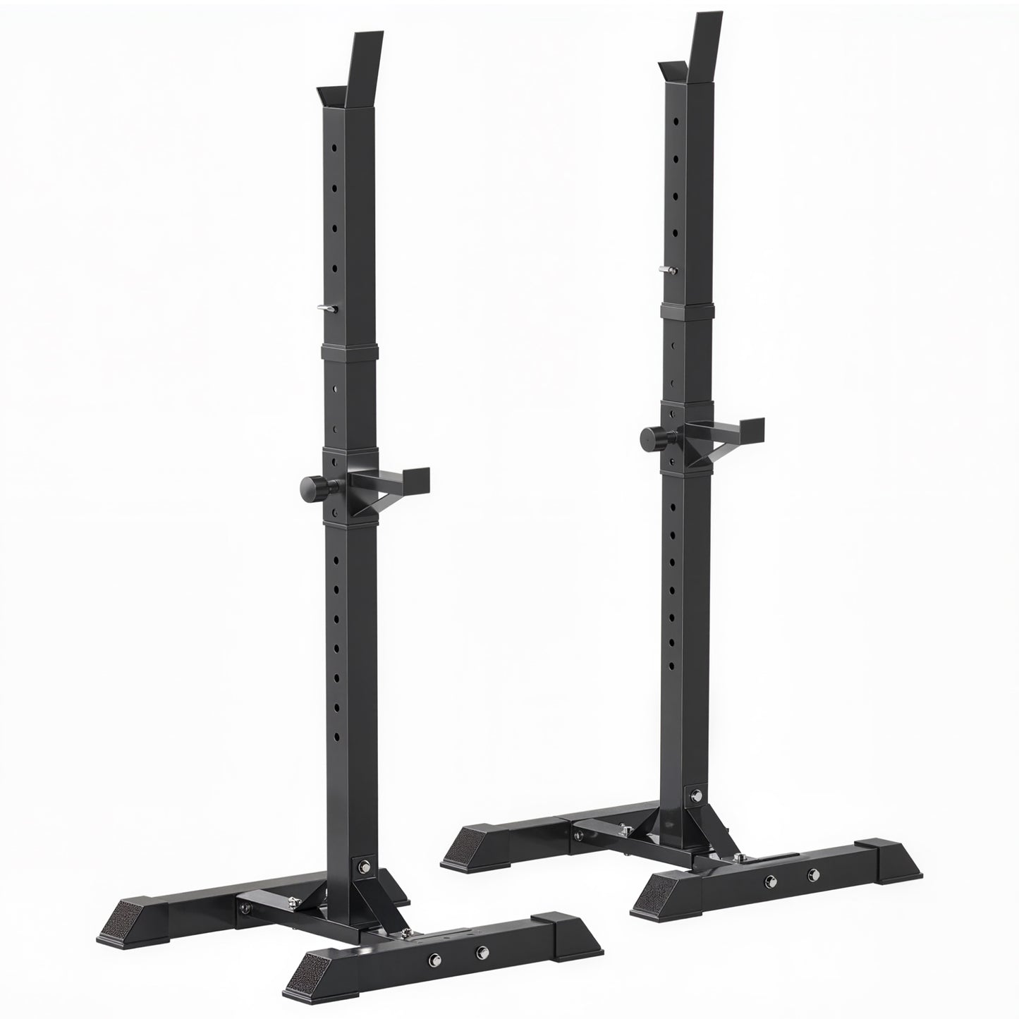 Photo of HOMCOM Adjustable Squat Rack, Weight Strength Training Bench Press Rack Weight Bench Supporter for Home Gym Exercise, Max Load 150kg, 124-154cm in 124-154cm colour on a white background