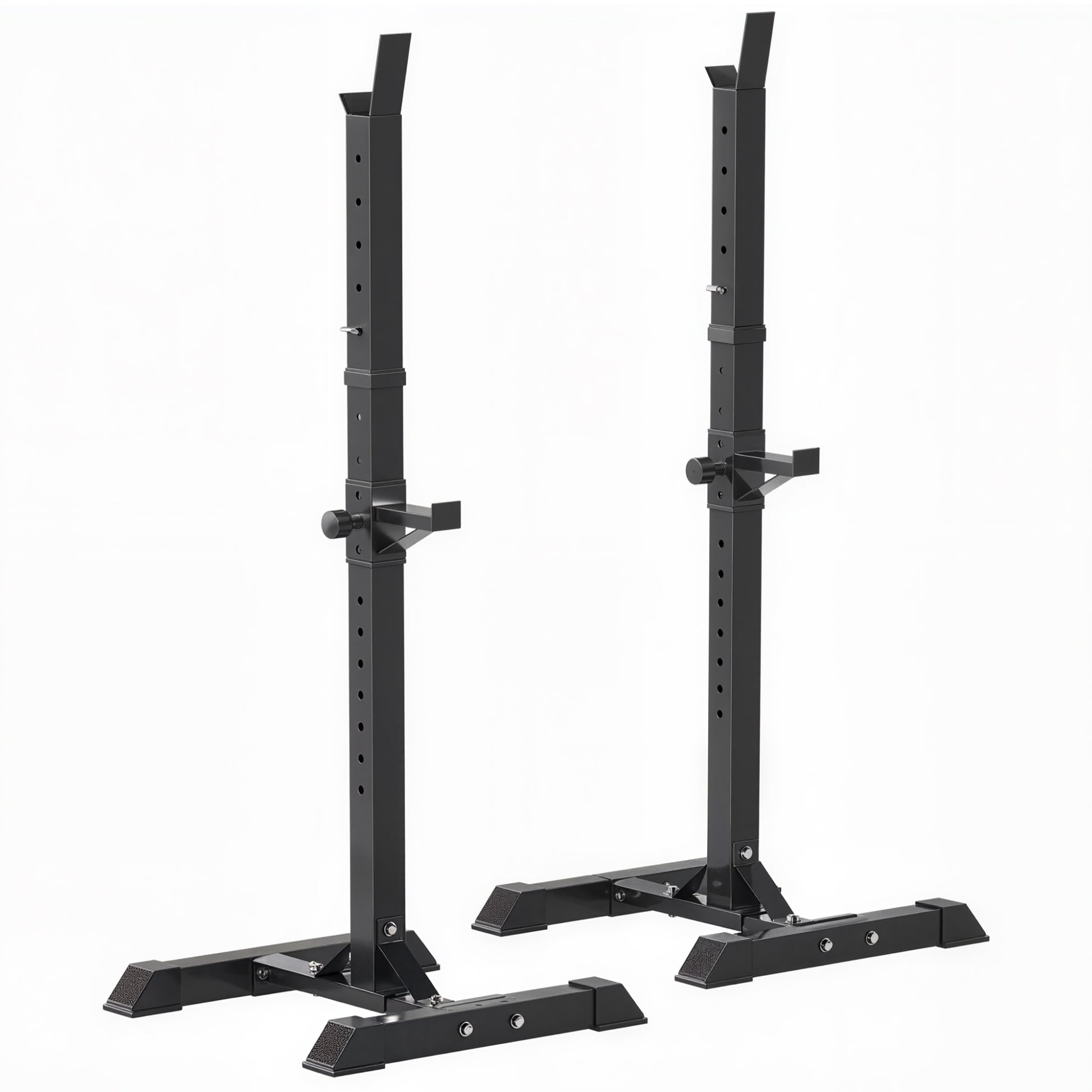 Photo of HOMCOM Adjustable Squat Rack, Weight Strength Training Bench Press Rack Weight Bench Supporter for Home Gym Exercise, Max Load 150kg, 124-154cm in 124-154cm colour on a white background