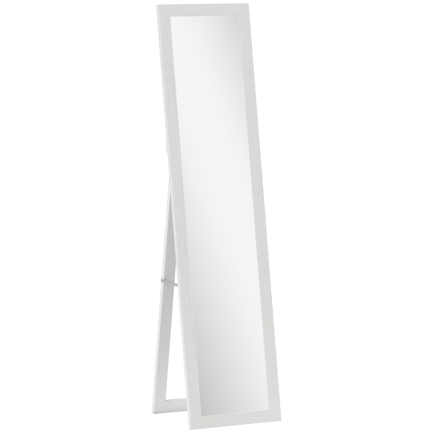 Photo of HOMCOM 37 x 157 cm Full Length Mirror - White in White colour on a white background