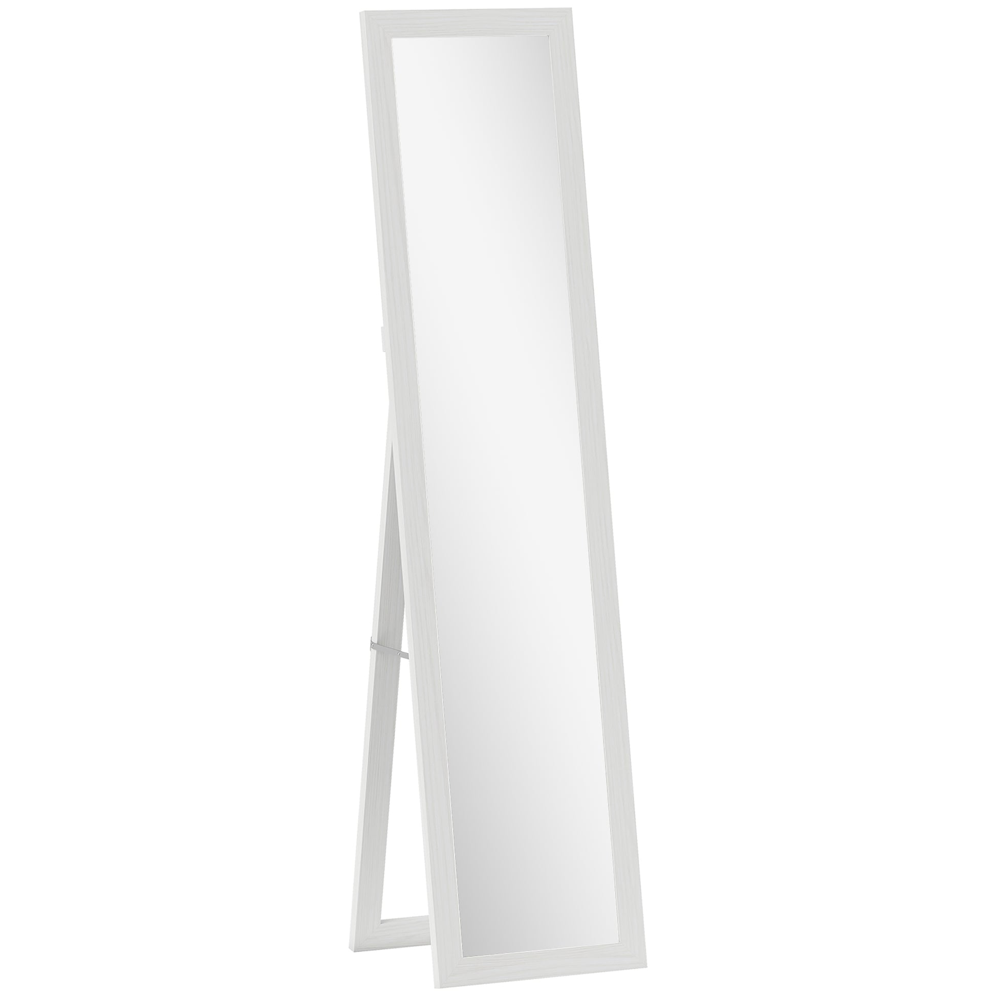 Photo of HOMCOM 37 x 157 cm Full Length Mirror - White in White colour on a white background