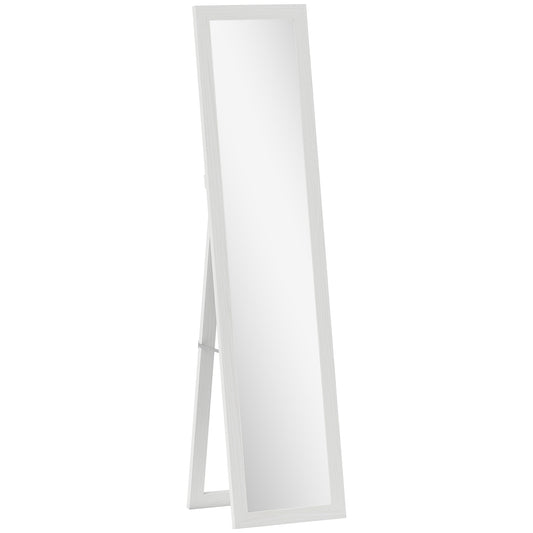 Photo of HOMCOM 37 x 157 cm Full Length Mirror - White in White colour on a white background