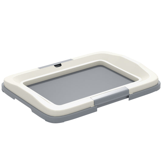 Photo of PawHut Dog Toilet Tray for Training Dogs, Dog Litter Tray for Indoor, Outdoor, 47 x 34 x 6cm in 6cm colour on a white background