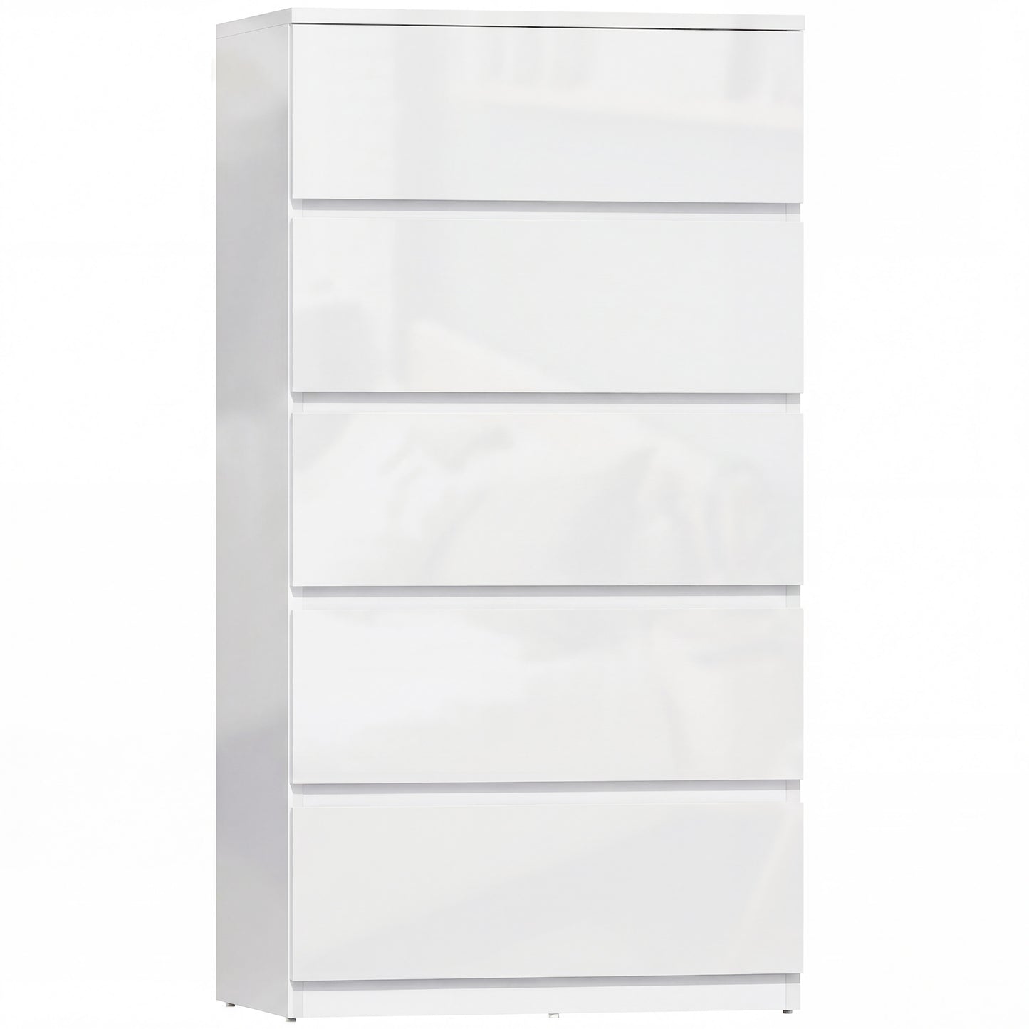 Photo of HOMCOM Chest of Drawers, 5-Drawer Storage Cabinets, Modern Dresser, Storage Drawer Unit for Bedroom in Bedroom colour on a white background