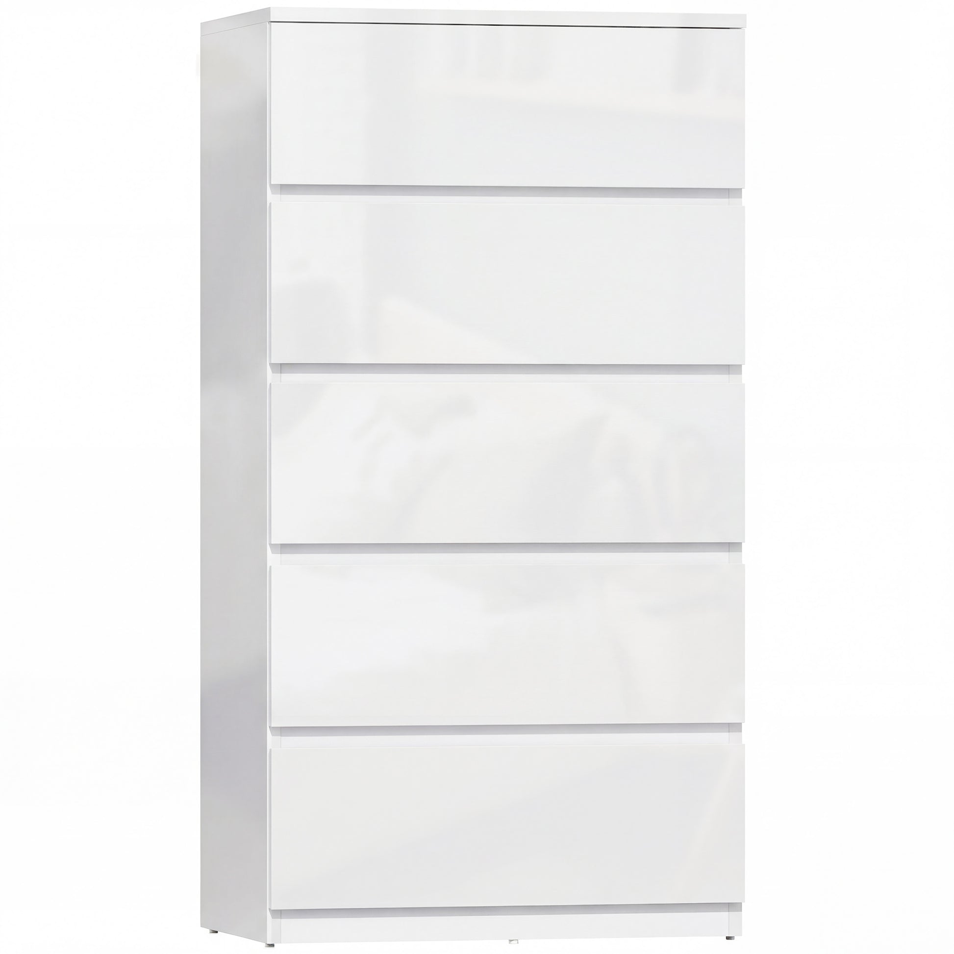 Photo of HOMCOM Chest of Drawers, 5-Drawer Storage Cabinets, Modern Dresser, Storage Drawer Unit for Bedroom in Bedroom colour on a white background