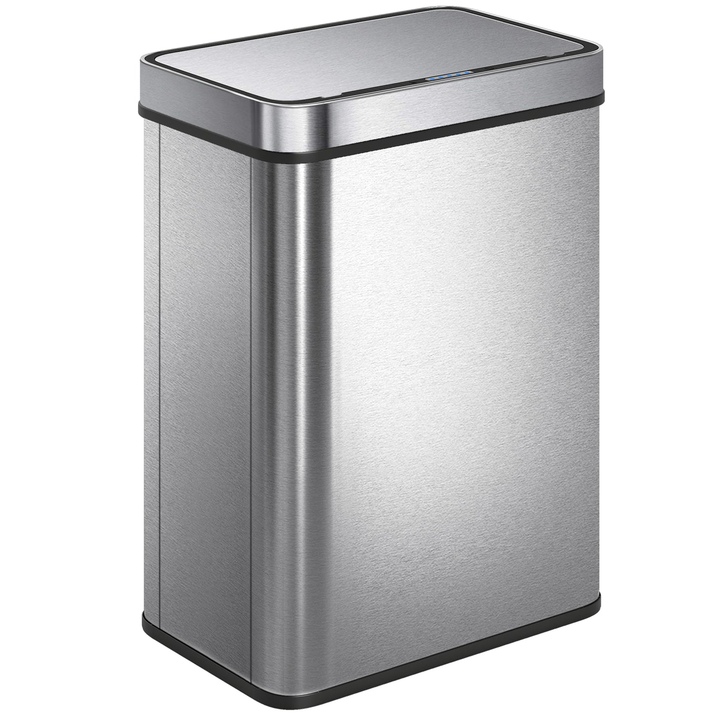 Photo of HOMCOM 50 L Sensor Can,  Sensor Bin with Soft-Close Lid, Fingerprint-Proof Stainless Steel, Silver Tone in Tone colour on a white background