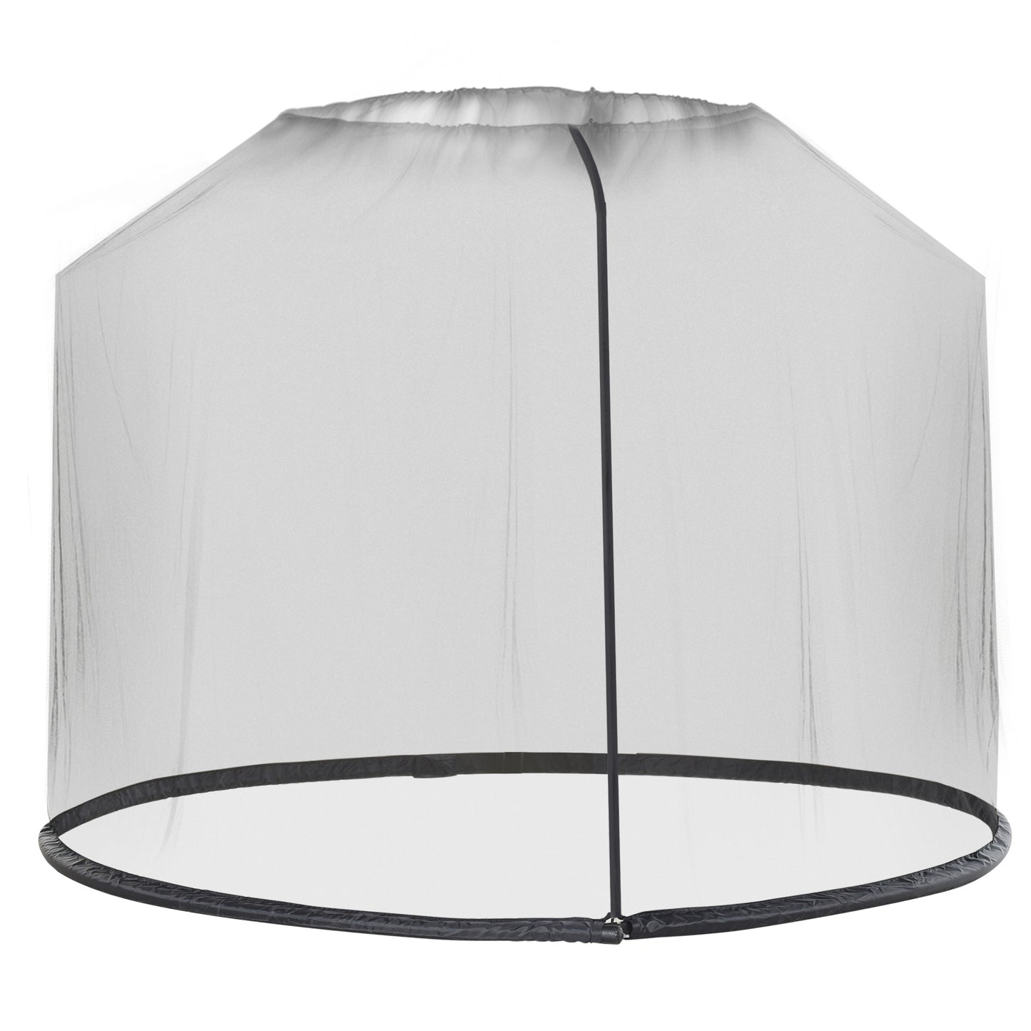Photo of Outsunny 2.3m Umbrella Table Screen Outdoor Patio Cover Mosquito Insect Net Zipped Door in Door colour on a white background