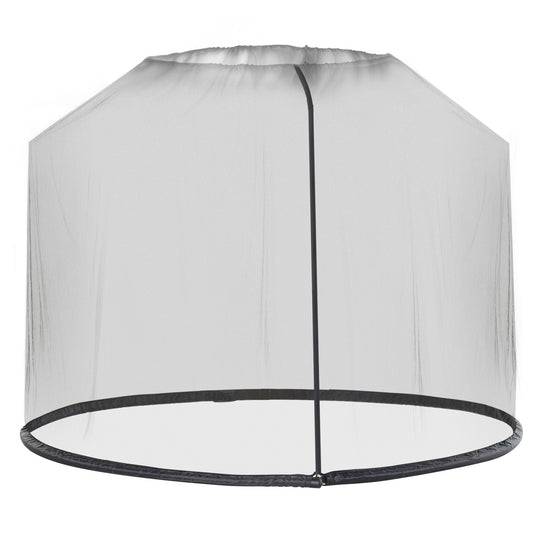 Photo of Outsunny 2.3m Umbrella Table Screen Outdoor Patio Cover Mosquito Insect Net Zipped Door in Door colour on a white background