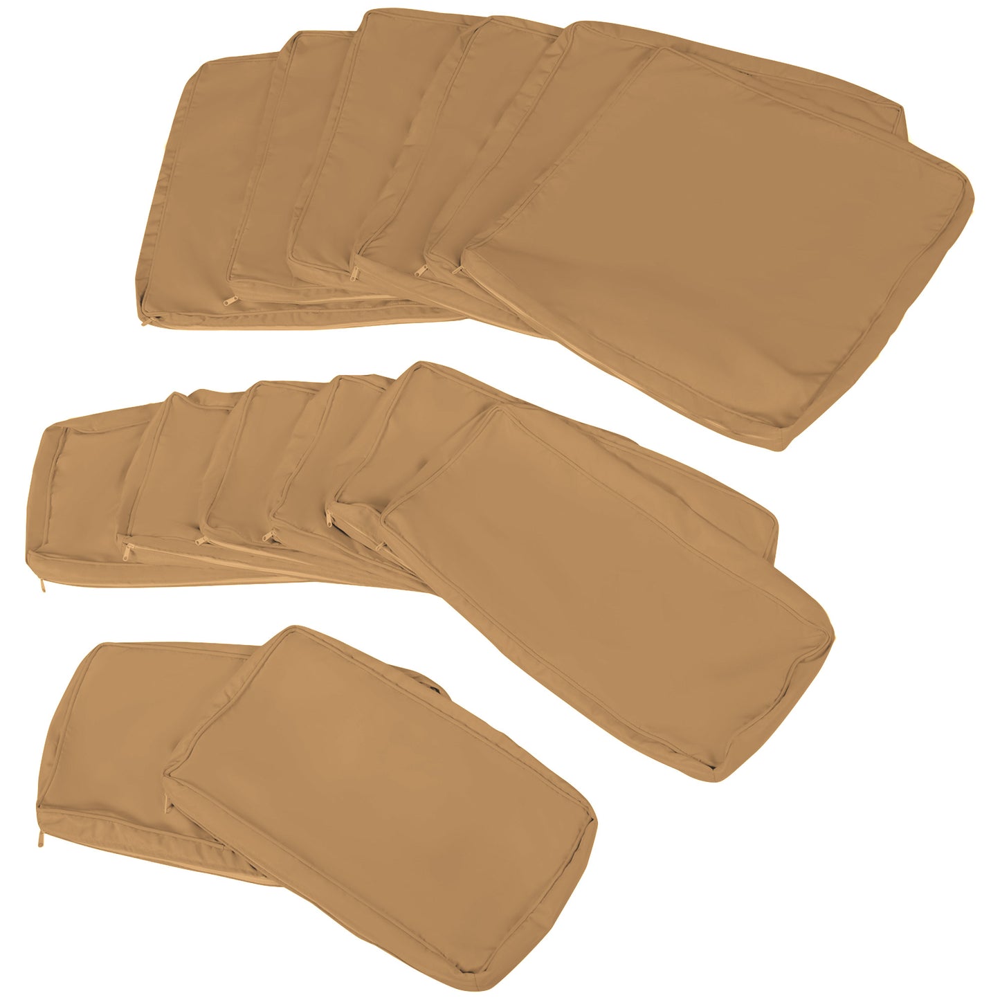 Outsunny 14 Pcs Outdoor Cushion Set - Beige