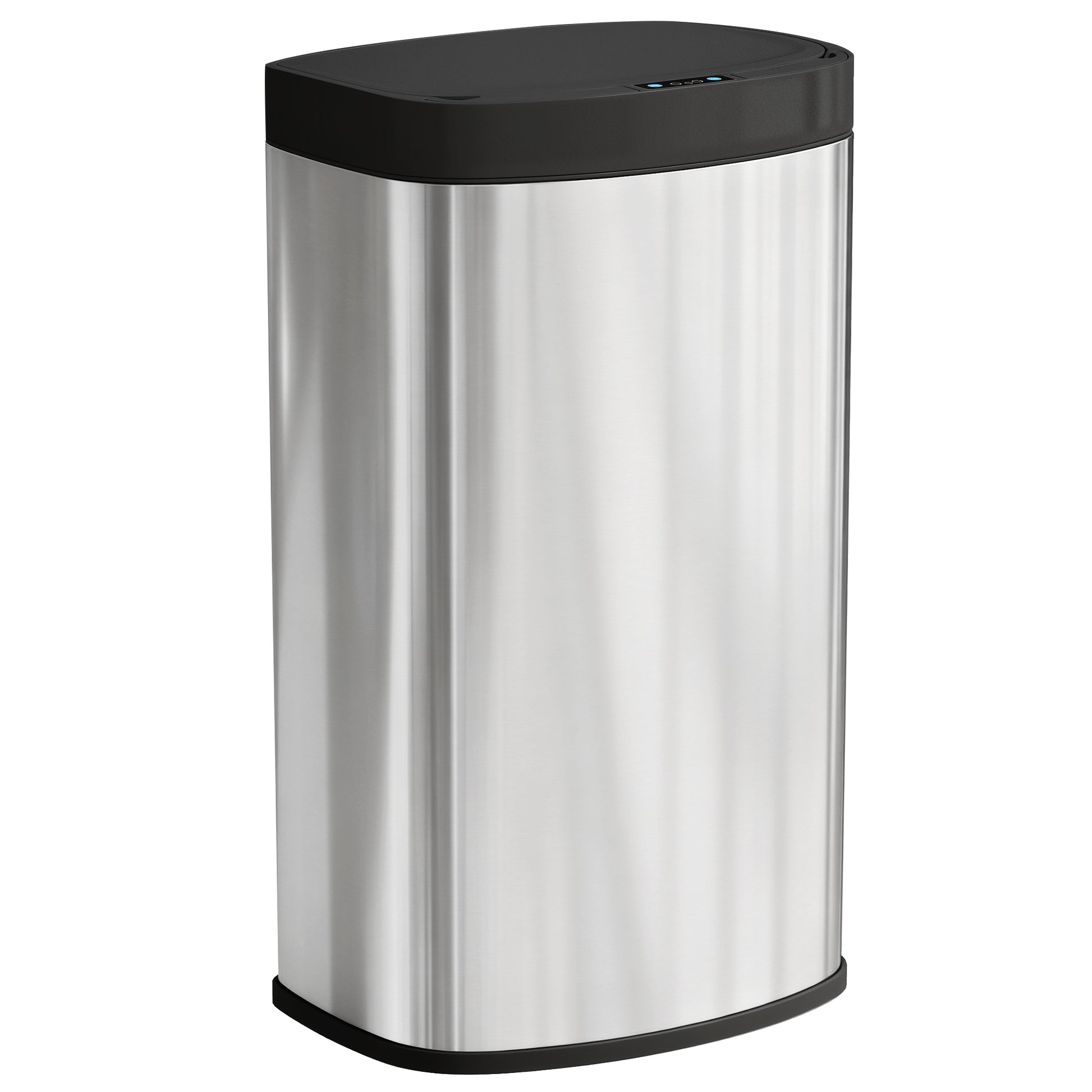 Photo of HOMCOM 55L Sensor Bin with Soft-Close Lid, Automatic Touchless Motion Sensor Kitchen Bin with Fingerprint Resistant Stainless Steel for Hygienic Gyms, Home Office Use, Silver Tone in Tone colour on a white background