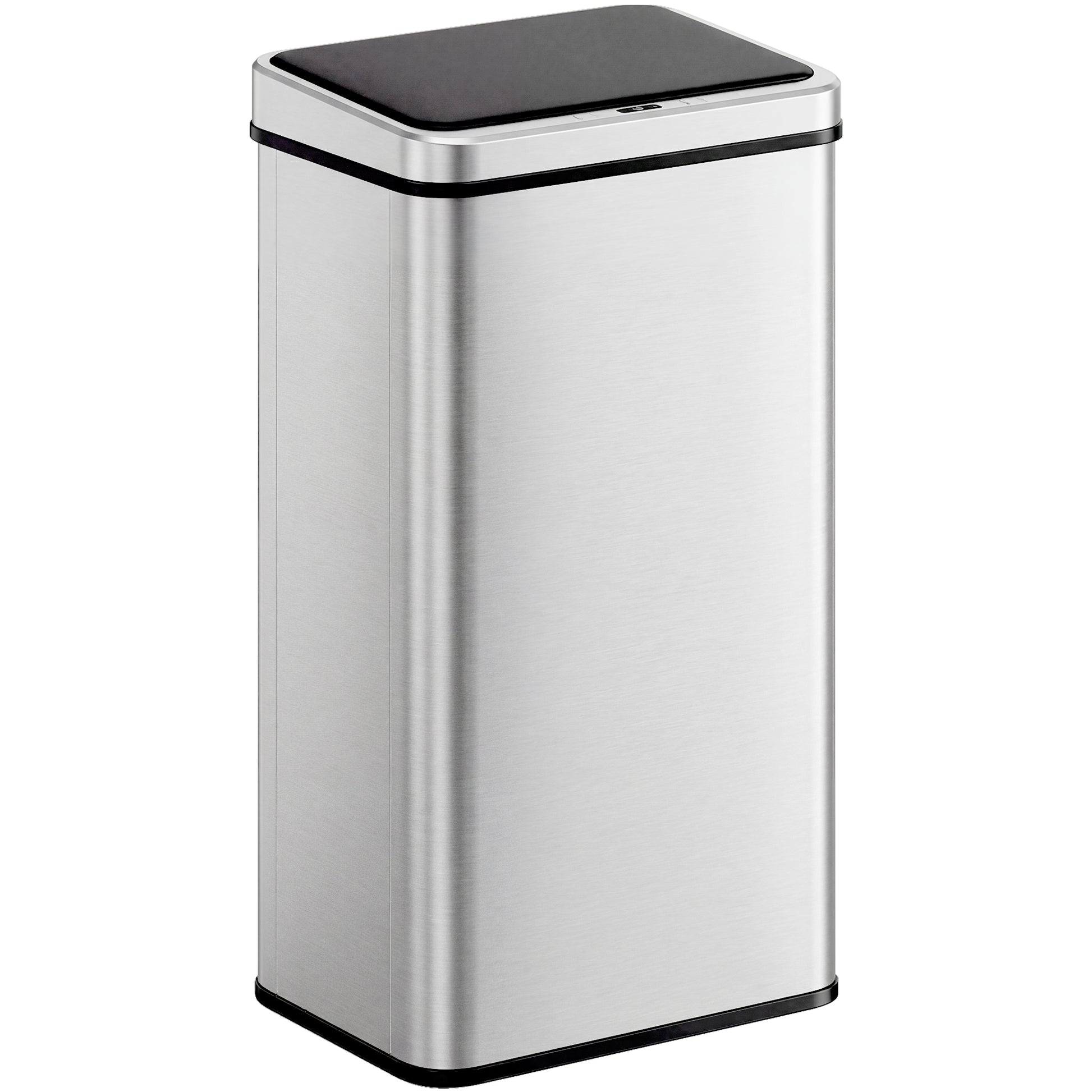 Photo of HOMCOM 50L Sensor Bin with Soft-Close Lid, Stainless Steel Automatic Touchless Motion Sensor Kitchen Bin, Silver Tone in Tone colour on a white background