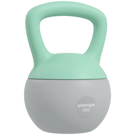 Photo of SPORTNOW 8KG Kettlebell, Soft Kettle Bell with Non-Slip Handle for Home Gym Weight Lifting and Strength Training in Training colour on a white background