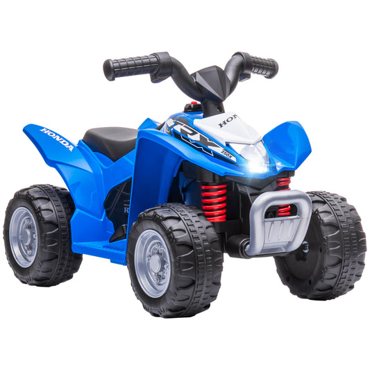 Photo of AIYAPLAY Honda Licensed Kids Electric Quad Bike, 6V ATV Ride On for Ages 1.5-3 Years, Blue in Blue colour on a white background
