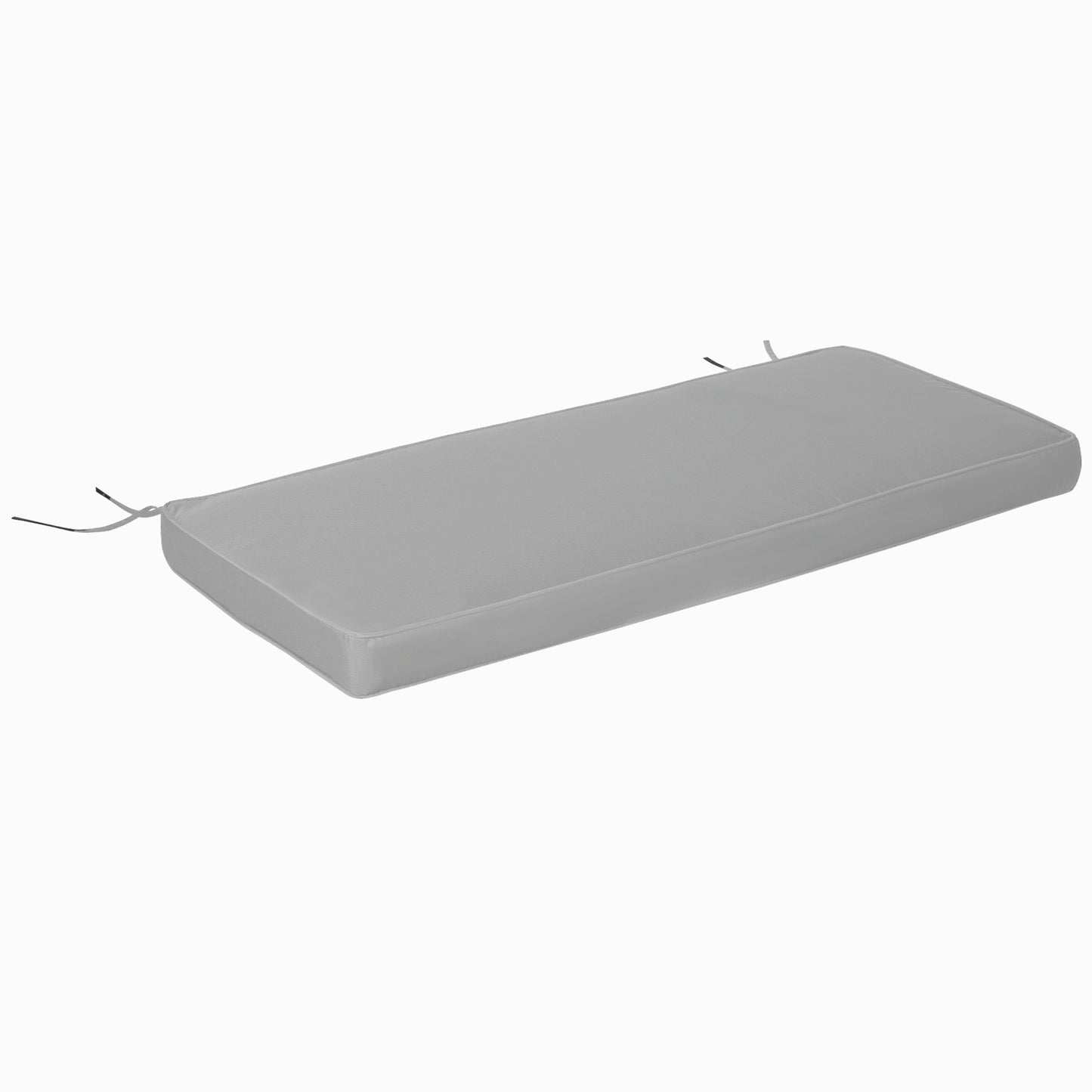 Photo of Outsunny 2 Seater Garden Bench Cushion -Light Grey in Grey colour on a white background