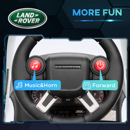 Ride-on car steering wheel with music, horn, and forward controls