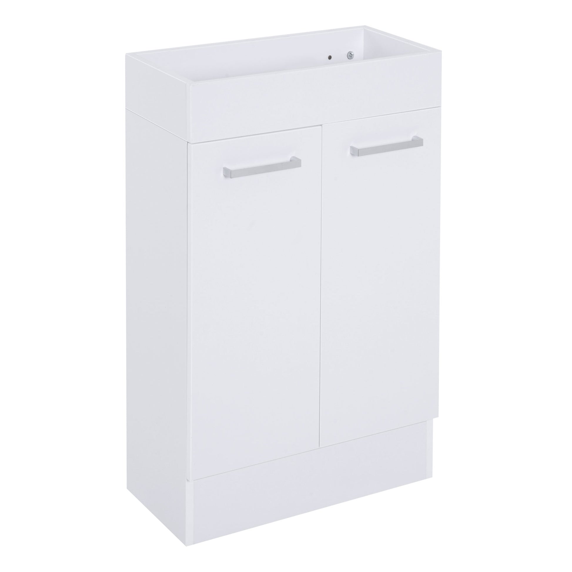 Photo of kleankin Under Sink Bathroom Vanity Unit Ceramic Basin Sink Cloakroom Storage Cabinet Home Furniture in Furniture colour on a white background