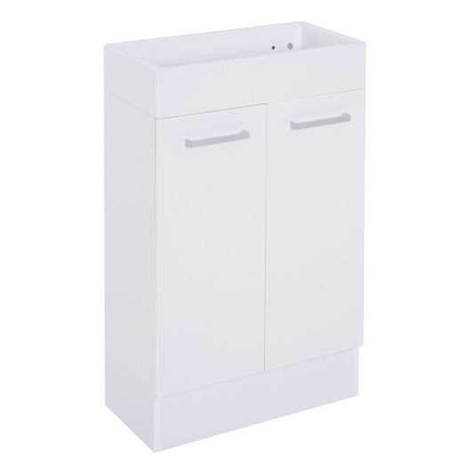 Photo of kleankin Under Sink Bathroom Vanity Unit Ceramic Basin Sink Cloakroom Storage Cabinet Home Furniture in Furniture colour on a white background