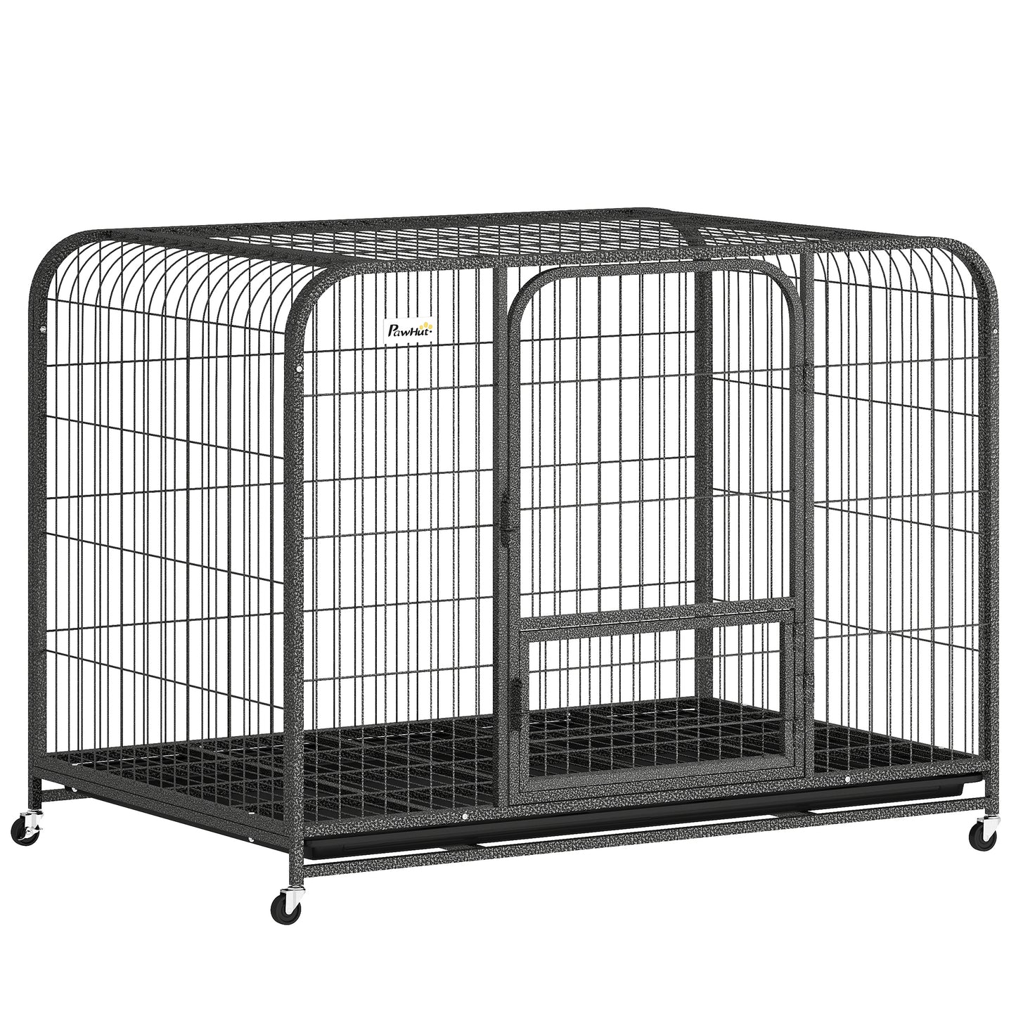 Photo of PawHut Heavy Duty Dog Crate,116 x 77 x 88 cm, Large Dog Cage for Small to Large Breeds in Breeds colour on a white background