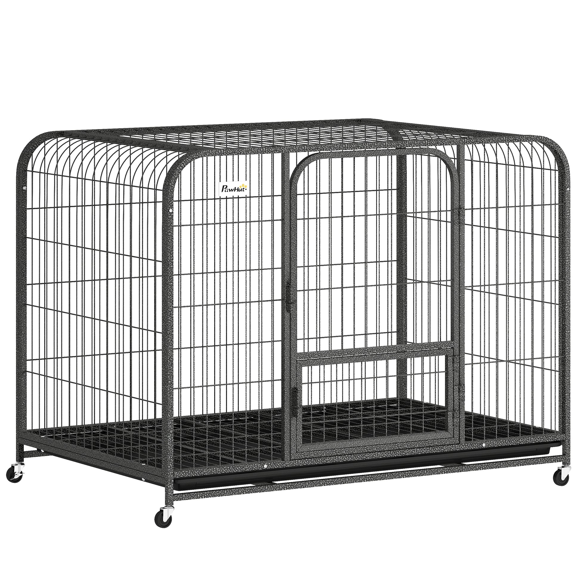 Photo of PawHut Heavy Duty Dog Crate,116 x 77 x 88 cm, Large Dog Cage for Small to Large Breeds in Breeds colour on a white background