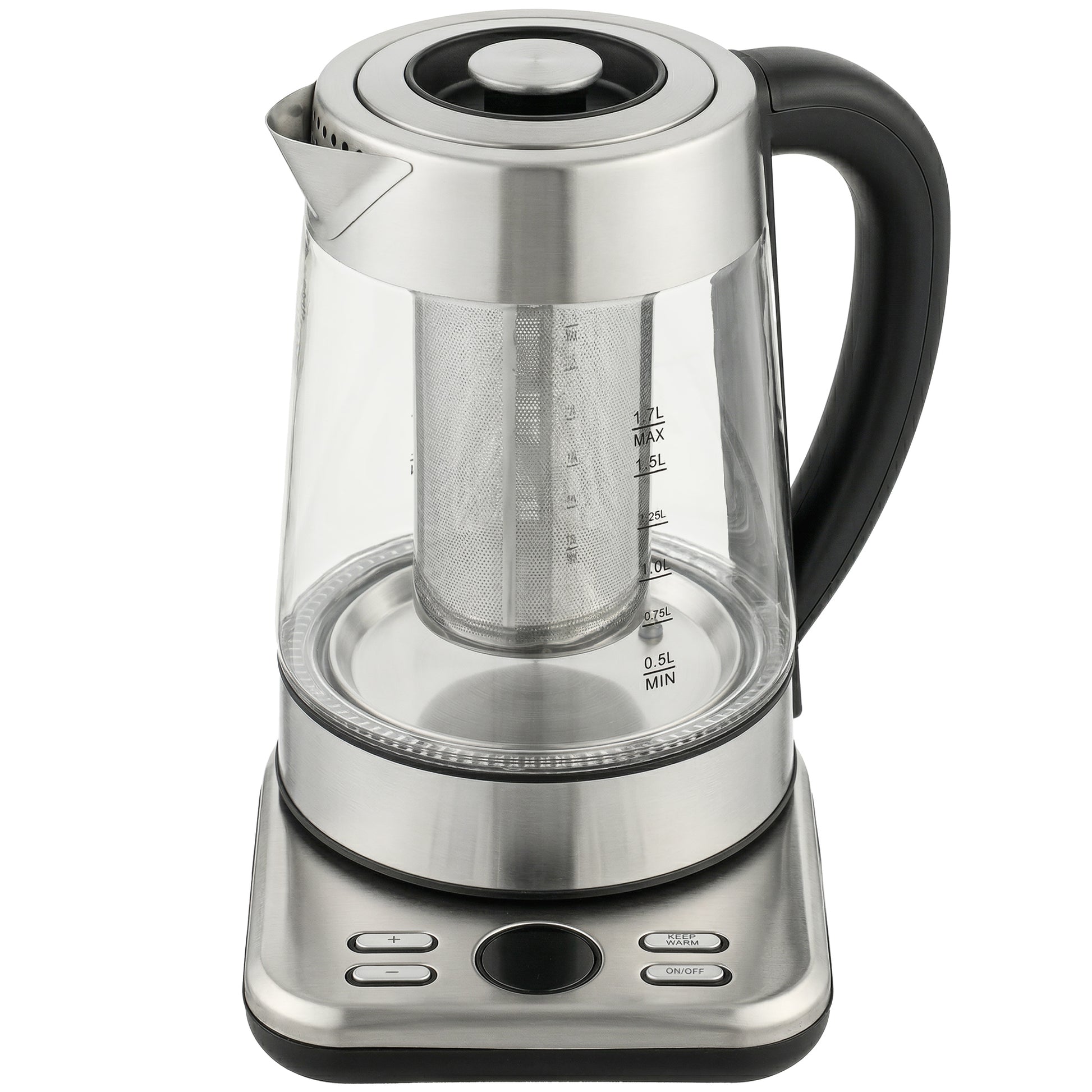 Photo of HOMCOM Electric Kettle, 1.7L Fast Boil 3KW Water Kettle with UK Strix Thermostat, Tea Infuser, Keep Warm Function in Function colour on a white background