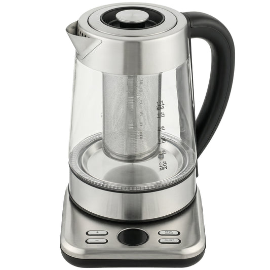 Photo of HOMCOM Electric Kettle, 1.7L Fast Boil 3KW Water Kettle with UK Strix Thermostat, Tea Infuser, Keep Warm Function in Function colour on a white background