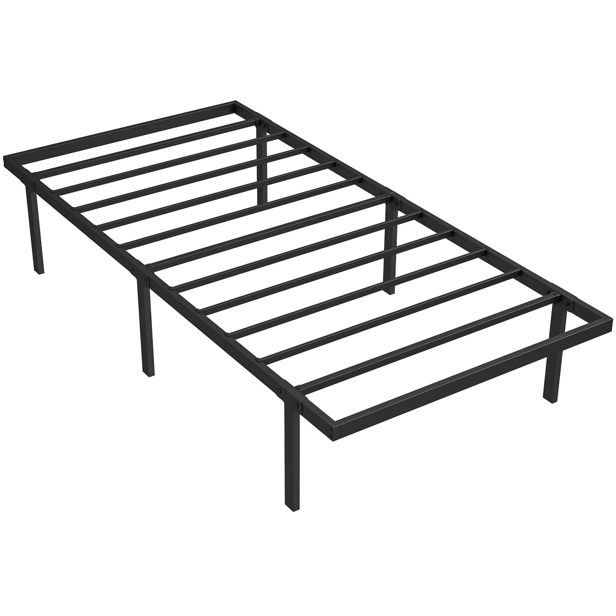 Photo of HOMCOM 3ft Single Bed Frame with Underbed Storage, Metal Platform Bed Frame with Steel Slat Support, No Box Spring Needed in Needed colour on a white background