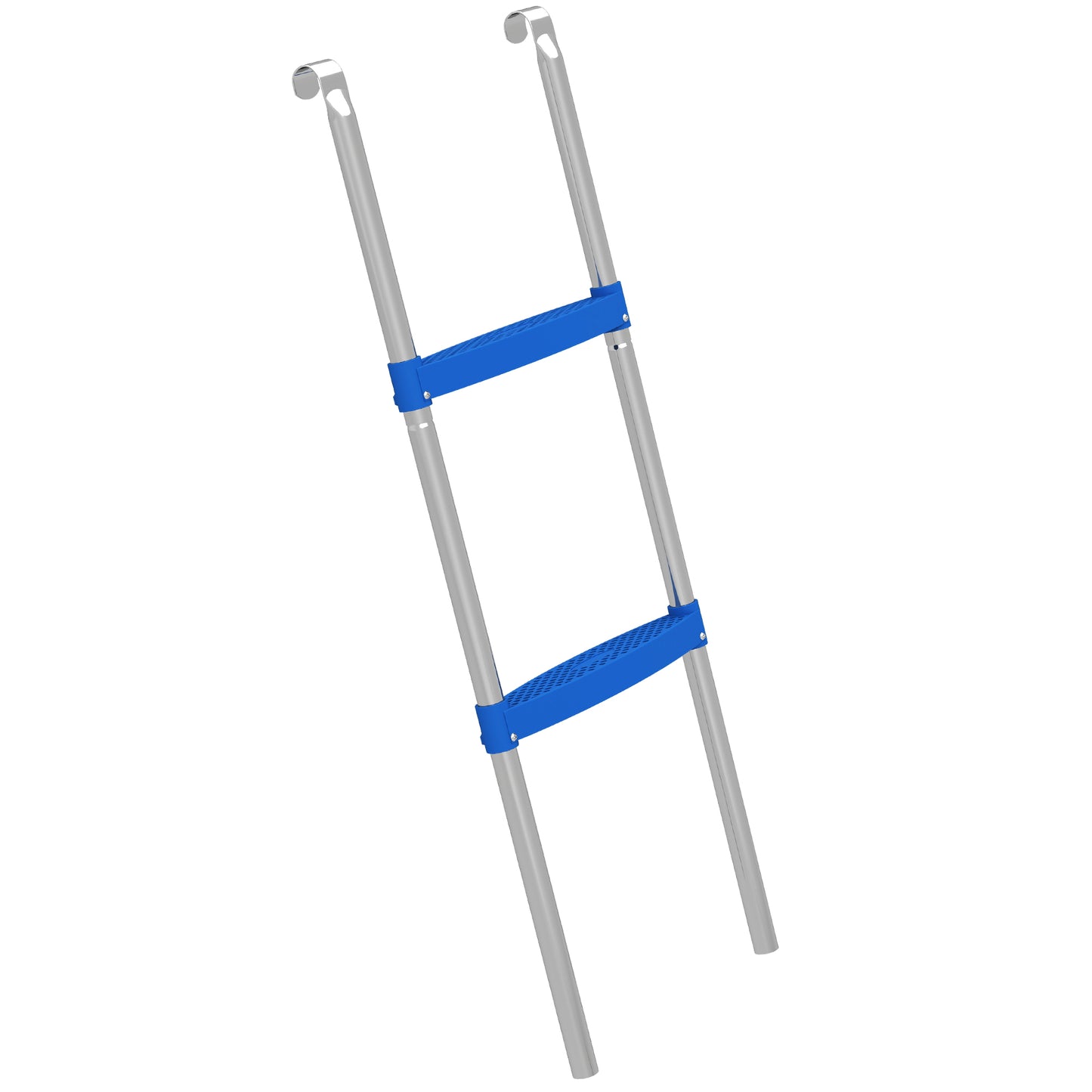 Photo of SPORTNOW Trampoline Ladder, 2-Steps with Horizontal Wide Steps, Universal Hook, Galvanised Steel Frame, 150kg Load Capacity in Capacity colour on a white background