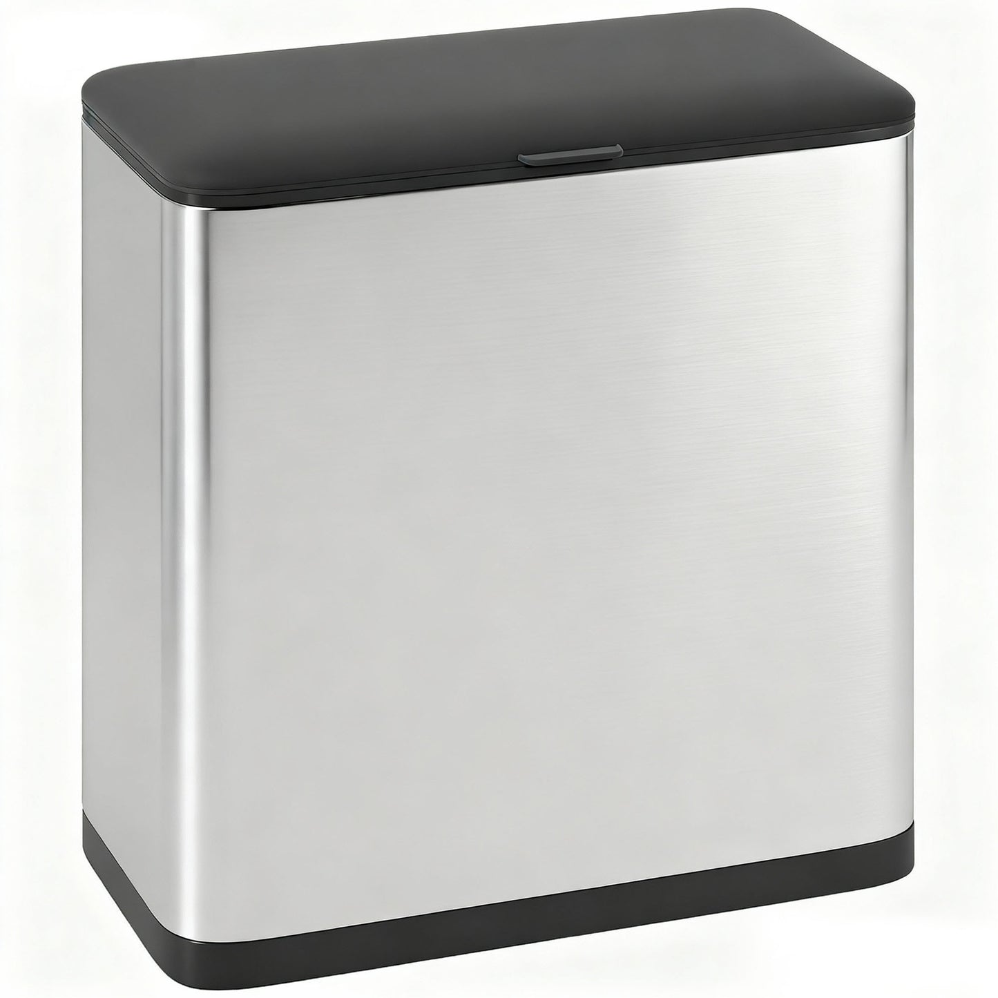 Photo of HOMCOM 8L Hanging Kitchen Bin, Rubbish bin with Lid and Removable Inner Bucket for Under Cabinet Door, Under Sink, Office in Office colour on a white background