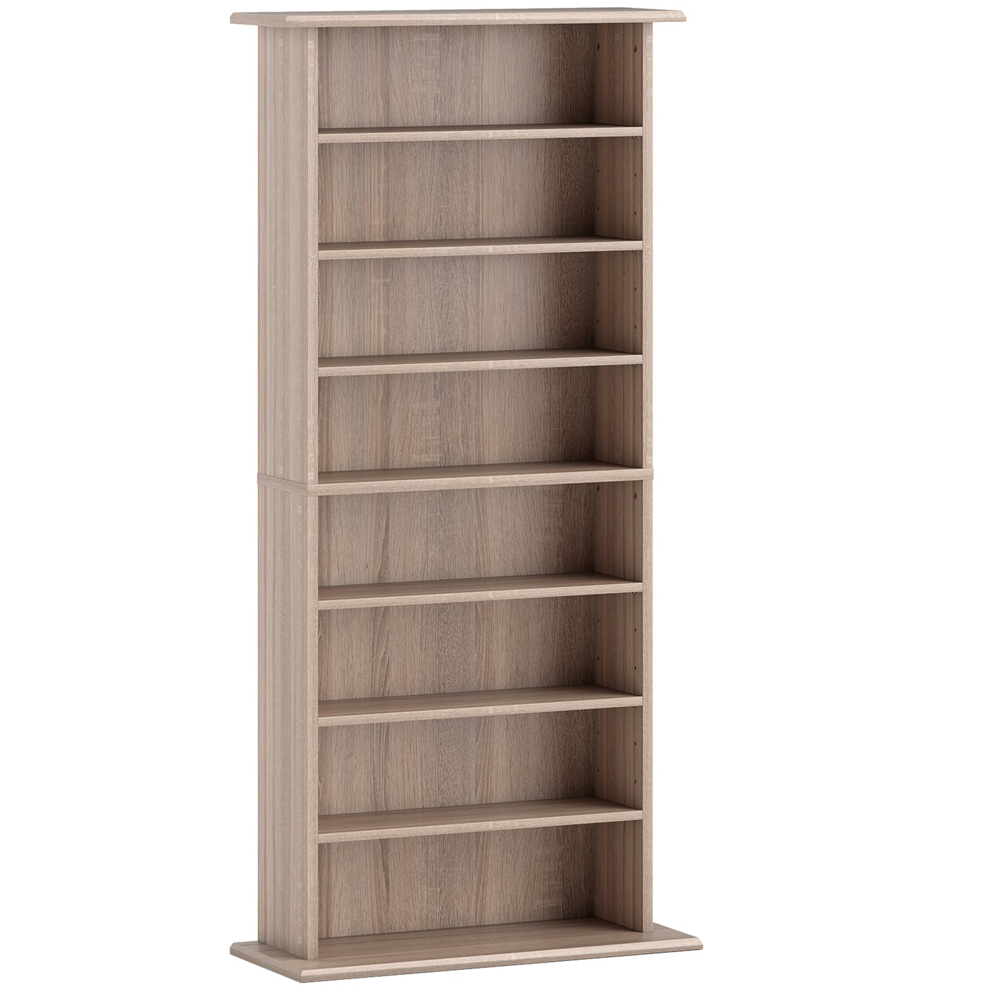 Photo of HOMCOM 360 CD Storage Unit - Natural Wood Finish in Finish colour on a white background