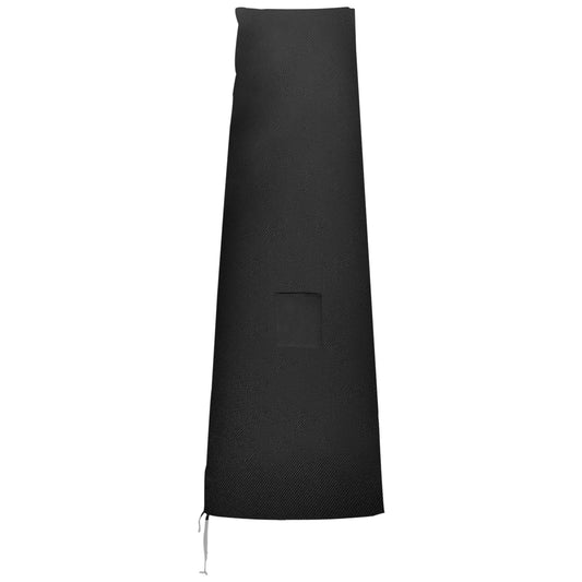 Photo of Outsunny Garden Parasol Cover, Waterproof Outdoor Cantilever Banana Umbrella Protector, 300D Oxford Fabric, 240 x 48/70 cm for 3 m Cantilever Parasol, Black in Black colour on a white background