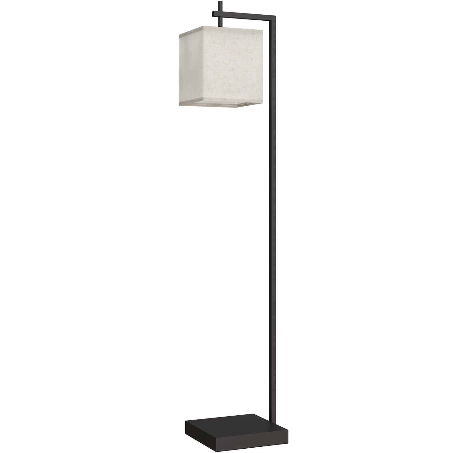 Photo of HOMCOM Floor Lamp for Living Room, 66" Modern Tall Standing Lamp with Adjustable Colour Temperatures & 10 Brightness Levels, Remote Control and Foot Switch for Bedroom Office, 9W LED Bulb Included in Included colour on a white background