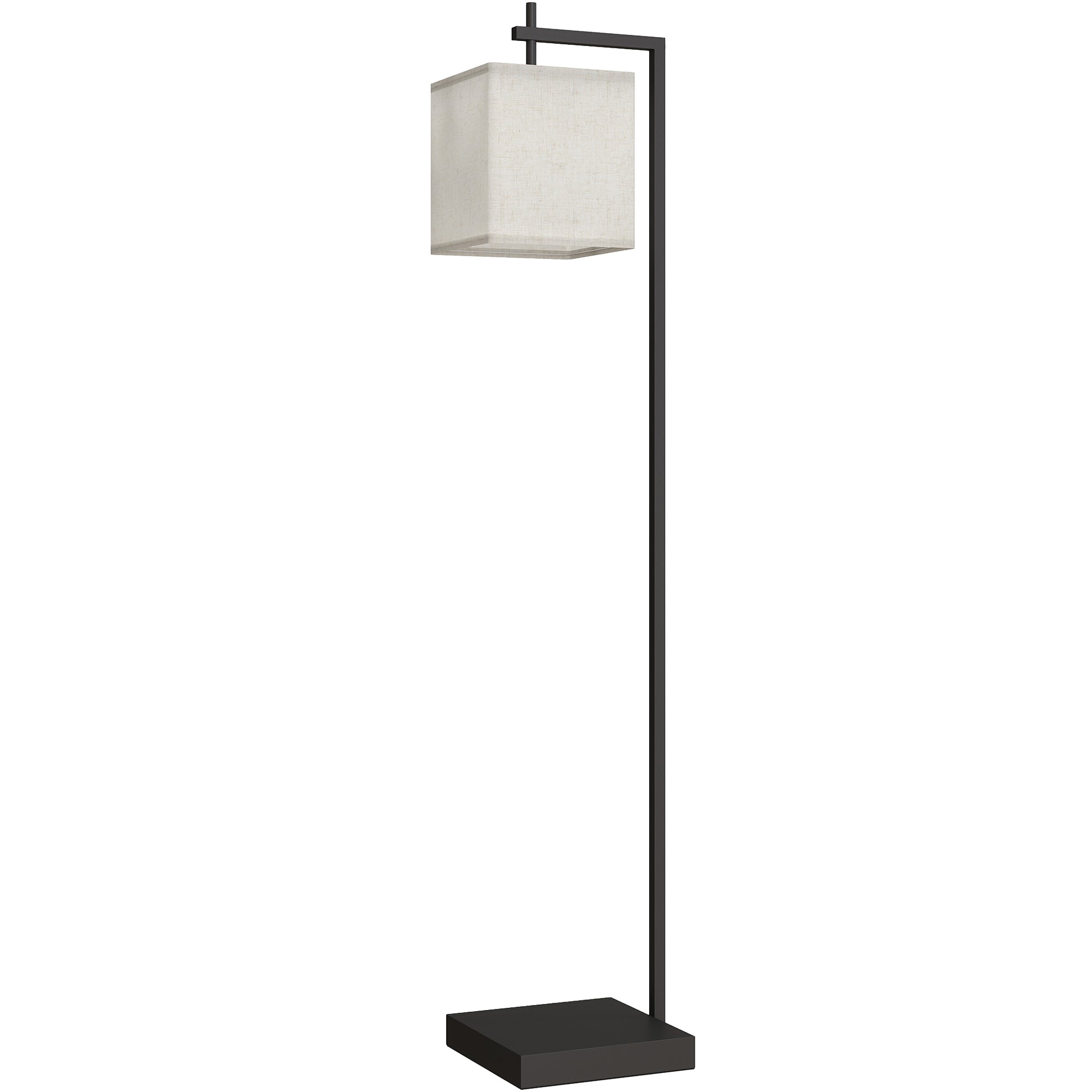 Photo of HOMCOM Floor Lamp for Living Room, 66" Modern Tall Standing Lamp with Adjustable Colour Temperatures & 10 Brightness Levels, Remote Control and Foot Switch for Bedroom Office, 9W LED Bulb Included in Included colour on a white background
