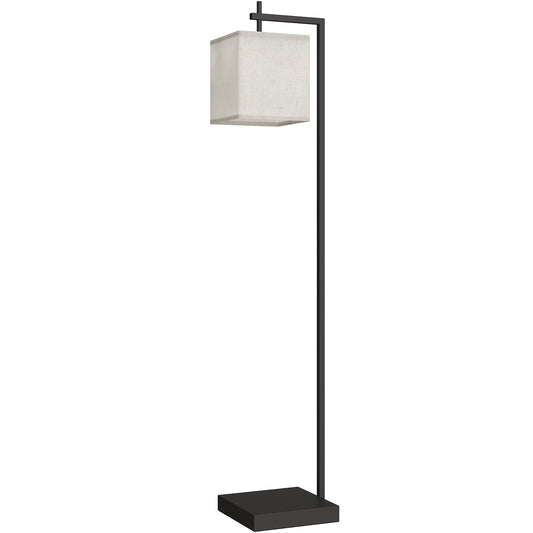 Photo of HOMCOM Floor Lamp for Living Room, 66" Modern Tall Standing Lamp with Adjustable Colour Temperatures & 10 Brightness Levels, Remote Control and Foot Switch for Bedroom Office, 9W LED Bulb Included in Included colour on a white background