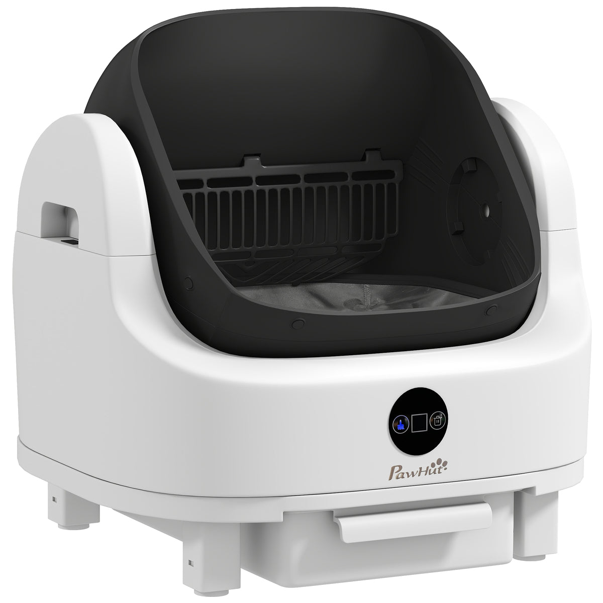 Photo of PawHut Self Cleaning Cat Litter Tray Top Opening Design, Automatic Litter Box More Space with Integrated Security Protection in Protection colour on a white background
