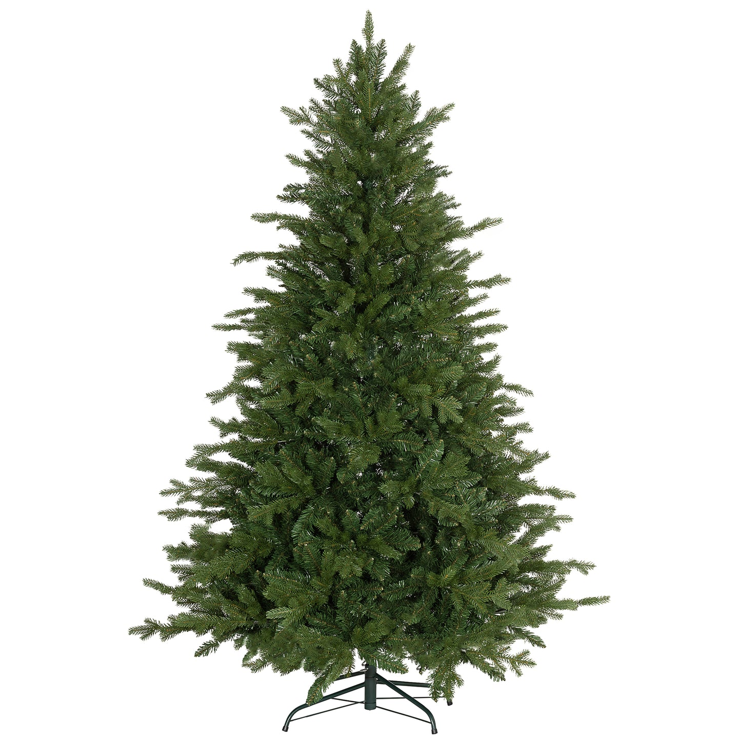 Photo of HOMCOM 6ft Bare Artificial Christmas Tree, with 1821 Tips - Green in Green colour on a white background