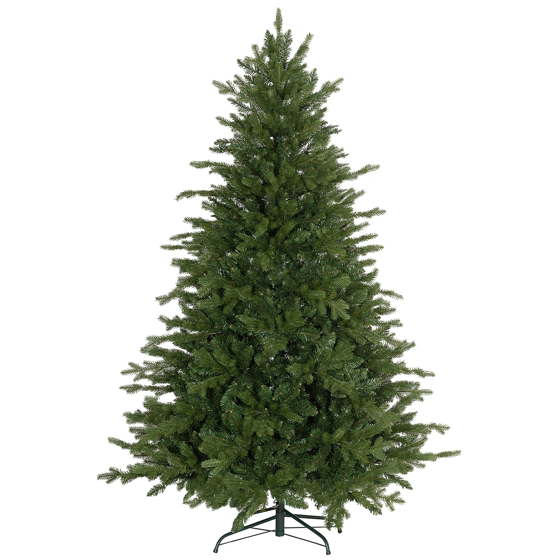 Photo of HOMCOM 6ft Bare Artificial Christmas Tree, with 1821 Tips - Green in Green colour on a white background