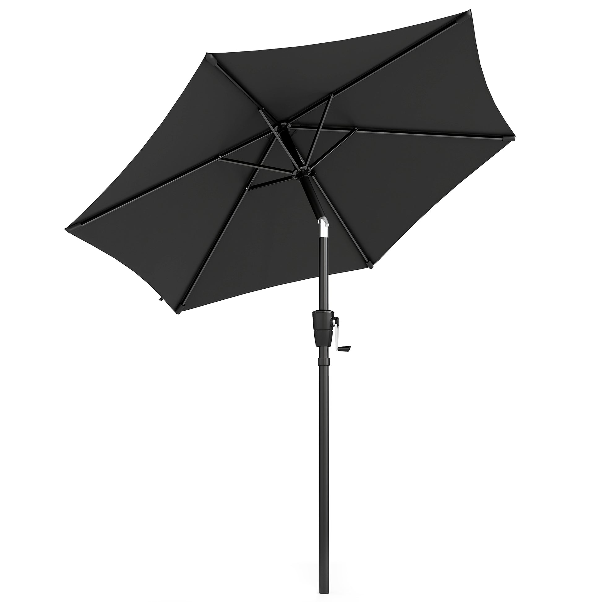 Photo of Outsunny 2m Garden Parasol Umbrella, Outdoor Table Parasol Umbrella with Crank Handle, Tilt Function, UV30+ Protection in Protection colour on a white background