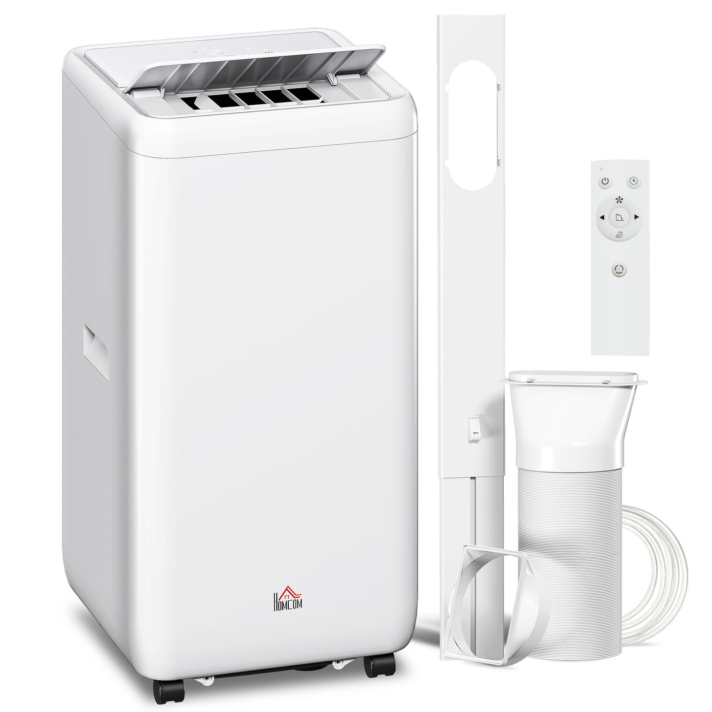 Photo of HOMCOM 12,000 BTU 5-in-1 Mobile Air Conditioner, 35m² Radius - White in White colour on a white background